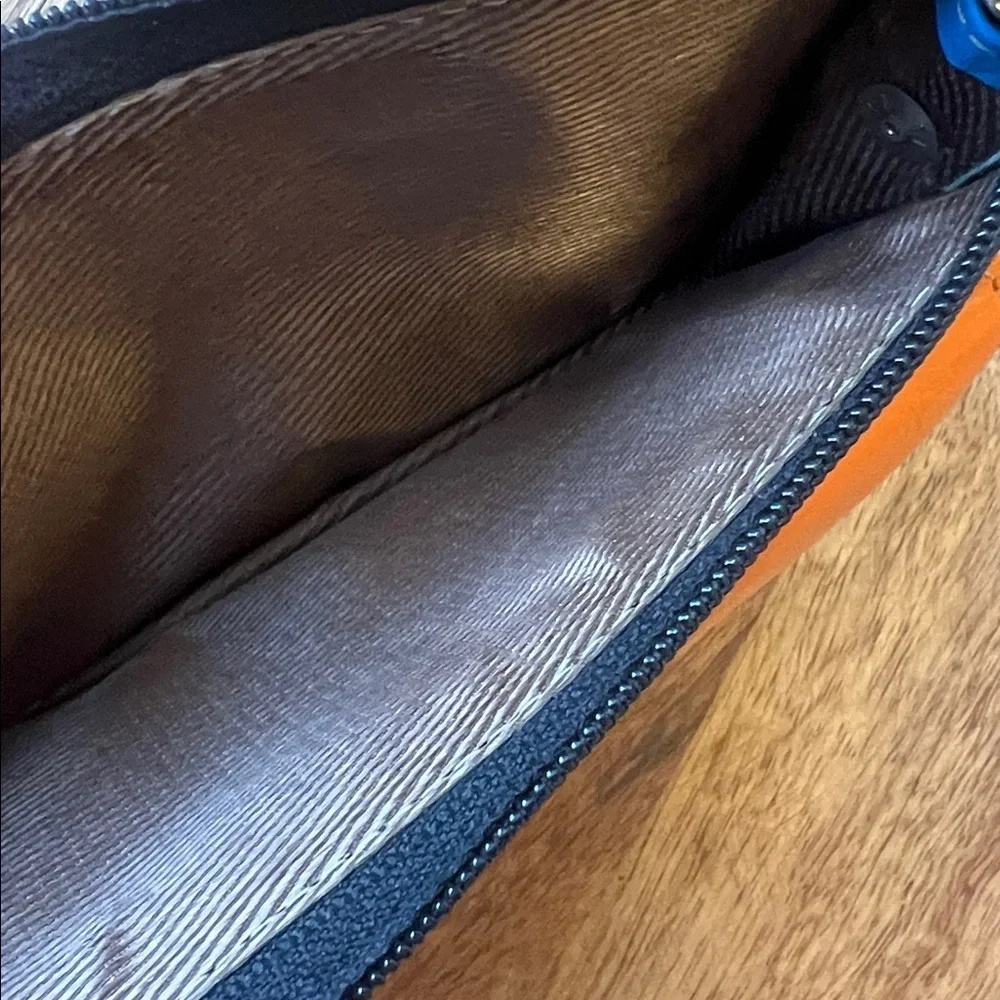 Multi Color Italian Leather Belt Wallet